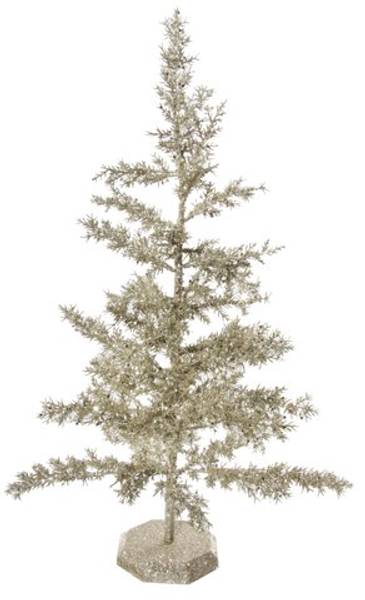 Shishi | Glitter juniper tree, Silver